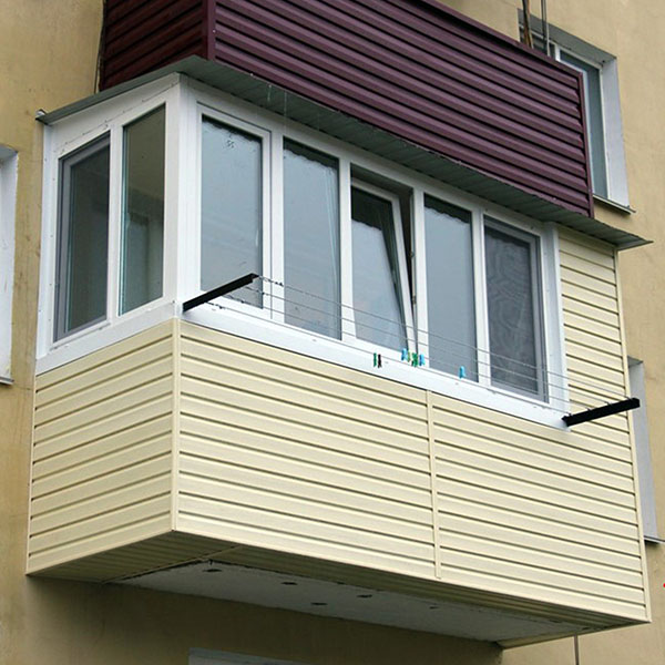Пример обшивки балкона
