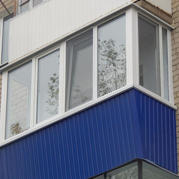 Пример обшивки балкона